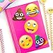 Ivenf Extra Large Fun Emoji Face Stickers, Teacher Reward Stickers for Prizes, Kids Party Supplies Favors Decoration Games, 36 Sheets 216 Pcs