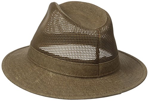 Henschel Men's Hiker Crushable UPF 50 Mesh Breezer Hat, Earth, Large