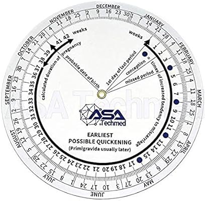Amazon.com: ASATechmed Pregnancy Wheel Due Date Calculator ... Amazon.com: ASATechmed Pregnancy Wheel Due Date Calculator ...