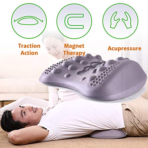 Lumbar Support Pillow for Lower Back Pain Relief,Gel Back Massager for