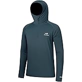 BASSDASH Men’s UPF 50+ 1/4 Zip Fishing Hoodie Shirt Quick Dry Performance Long Sleeve Sun Protection FS24M