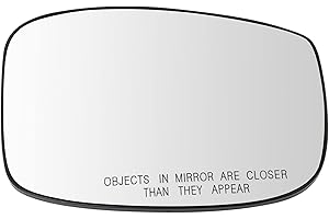 TRQ Passenger Side Mirror Glass Heated Snap On Compatible with 2018-2025 Honda Odyssey