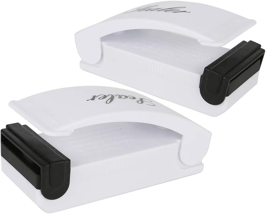 Heat Bag Sealer, Echeer Handheld Portable Sealing Machine for Airtight Food Storage Reseals Plastic Snack Bag, Chips, Cracker, Cereal (2-Pack)