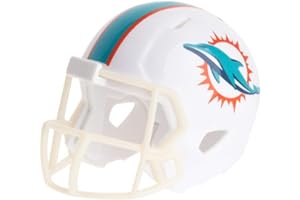 Riddell NFL Miami Dolphins Pocket Pro Speed Helmet, Team Colors, One Size