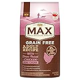 Nutro MAX Adult Grain Free With Farm Raised Chicken Mini Chunk Dry Dog Food, 4 lbs.