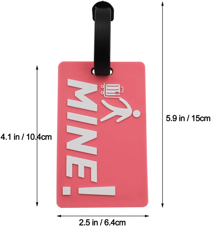  | Mziart Funny Luggage Tags Set of 6 Colorful Unique Travel Baggage Bag Tags Suitcase Identify Labels for Women Men | Luggage Tags