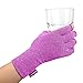 DISUPPO Arthritis Gloves Women and Men Relieve Pain from Rheumatoid, RSI,Carpal Tunnel, Compression Gloves Fingerless for Computer Typing, Dailywork, Hands and Joints Pain Relief (Purple, Medium)