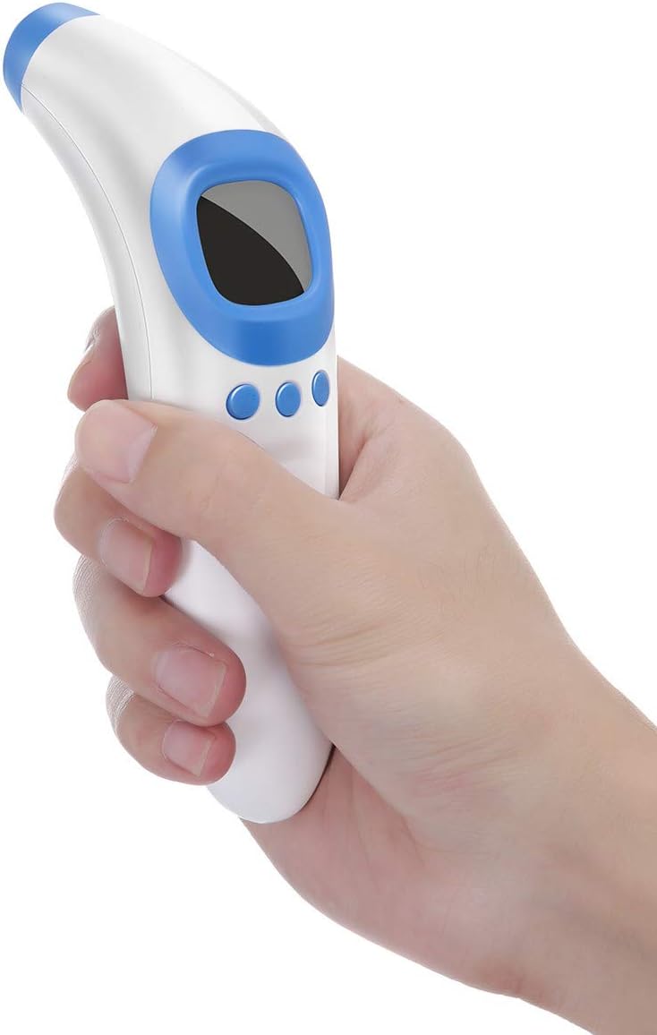 MarryLee Thermometer Forehead No Touch Accurate Digital Infrared Thermometer Gun for Adults and Kids Forehead Thermometer with LCD Display Basal Thermometer 89.6℉~109.2℉ (32℃～42.9℃) (White)