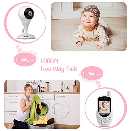 image for Campark Baby Monitor 2.4GHz Wireless Video Digital Baby Camera with 10