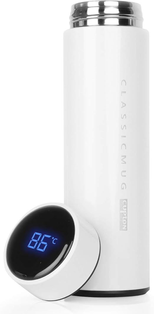 thermos flask with temperature gauge