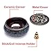 UOON Ceramic Stick Incense Burner and Cone Incense Holder (Blue)
