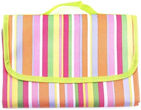Extra Large Outdoor Picnic Blanket Mat- Foldable Picnic Blanket Mat with Waterproof and Sandproof Backing for Picnic, Beach, Traveling, Camping, Hiking