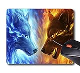 AOFFLY JoJoesArt - Fire And Ice - Non-Slip Rubber Mousepad Gaming Mouse Pad