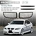 uxcell 2pcs Glossy Black Front Bumper Kidney Grill Grille for 2005-2008 BMW E90 E91 4 Doors Sedan 323i 328i 328xi 335i 335xi 330i 330xi 320i 325xi