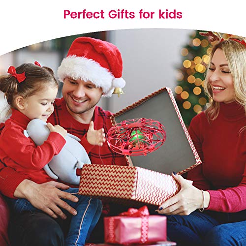 Delicacy Hand Operated Drone for Kids, Hands Free Mini Drones Helicopter with 2 Speed,360° Rotating Flying Ball Drone for Kids Toddlers, Indoor Flying Toys Gifts for Boys and Girls