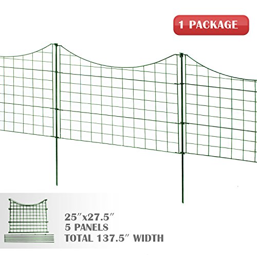Shade Screen 25" x 27.5" - 5 Panels Garden Zippity Wire Picket Fence Panel Border Barrier