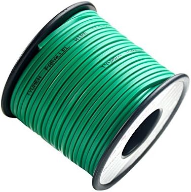 TYUMEN 40FT 18 AWG Gauge Hookup Electrical Wire LED Strips Extension Wire, 12V/24V DC Extension Cable Wire Cord for Led Strips Single Color 3528 5050, Green