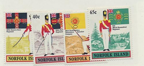 Norfolk Island Scott #302 To 305 - British Army Uniforms Issue From 1982 - Collectible Postage Stamps