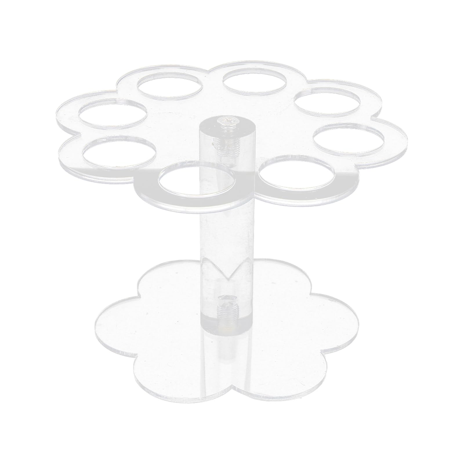 VORCOOL Ice Cream Cone Holder: Cone Holder: Ice Cream Holder - Ice Cream Cone Holder Stand - Acrylic Ice Cream Cone Holder Stand with 8 Holes (Transparent)