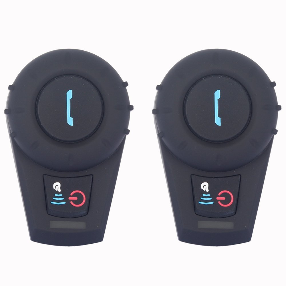 Intercomunicador Moto Auriculares Inalámbricos Dual Estéreo de Cascos Bluetooth Motocicleta Interfono Intercom