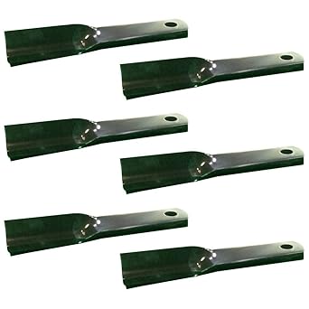 Amazon Com Set Of 6 Blades For Woods Rm90 Rm990 P990 90 Grooming Finish Mower kt Industrial Scientific