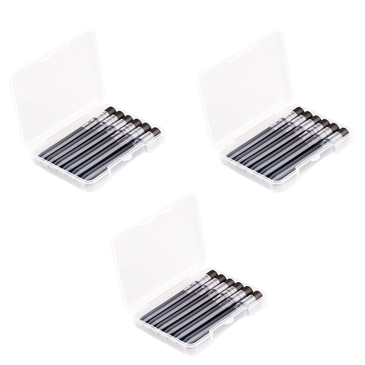 18 PCS Majohn A1, A2 Fountain Pen Ink Cartridges Black Color, 5.5mm Bore Diameter Ink Refills Compatible with Jinhao 10 Retractable Fountain Pen