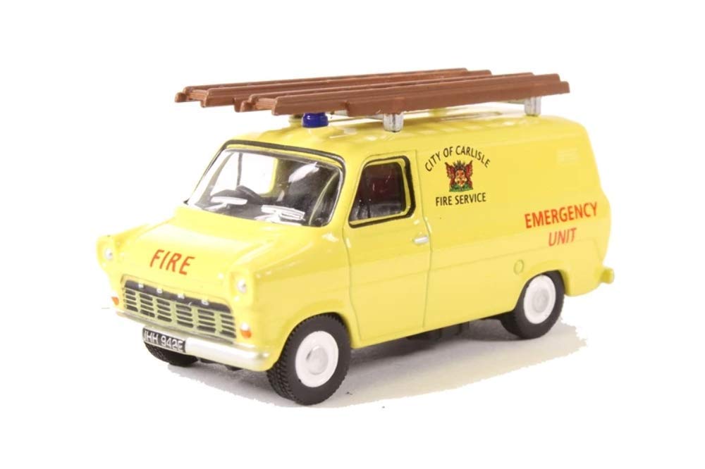 Oxford Diecast 1:76 Ford Transit Mk1 City of Carlisle Fire Service Collectable model 76FT1004