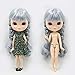 The 30.5cm ICY Nude Doll,can Change The faceplate and Clothes for DIY Maker,19 Joint Body Doll is Suitable for Girls Present and Best Gift. (Colorful3)