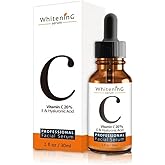 Vitamin C Serum for Face with Hyaluronic Acid & Vitamin E – Brightening, Hydrating & Moisturizing Facial Serum for Radiant, Even-Looking Skin – Lightweight, Non-sticky,1 Fl. Oz