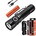 Rofis MR30 1600 Lumens CREE XHP35 High Intensity LED Side Switch Powerful Rechargeable and Dischargeable 21700 Search Flashlight Tactical Flashlight with 1 x 21700 Battery