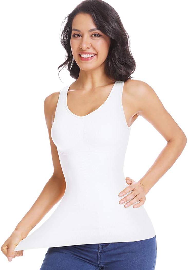 Joyshaper Shaping Hemd Damen Seamless Unterhemd Komfort Tanktops Figurformend Top mit BH Amazon