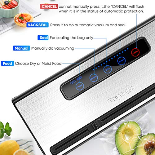 Vacuum Sealer Machine, Toyuugo Upgraded Automatic Food Sealer Saver