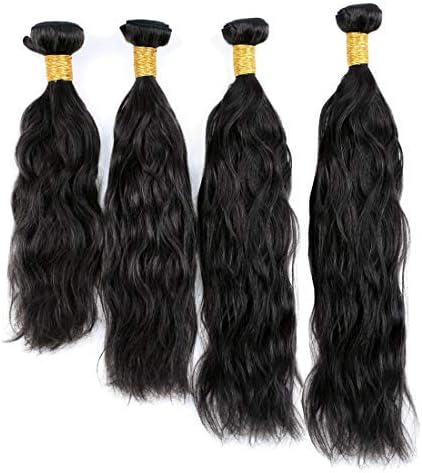 Natural Wave 8A 4 Bundles Lots Deal Real Virgin Raw Curly Human Hair Unprocessed Weave (22 22 24 24 Inch)