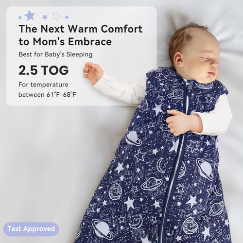 Unnivoll Baby Wearable Blanket TOG 2.5 Winter Sleep Sack 612 Months