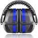 Fnova 34dB Highest NRR Safety Ear Muffs - Professional Ear Defenders for Shooting, Adjustable Headband Ear Protection/Shooting Hearing Protector Earmuffs Fits Adults to Kids primary