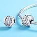 WOSTU 925 Sterling Silver Family Forever Bead Charms fit Charm Bracelets Cubic Zirconia Pendant Charms