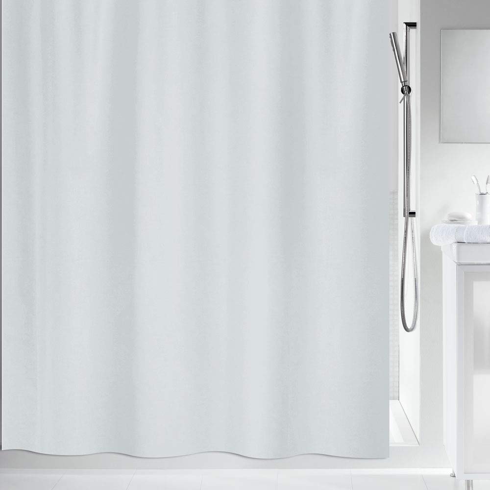 Spirella Textile Maya Grey Shower Curtain 180 x 200 cm Grey Fabric 180 x 200 cm