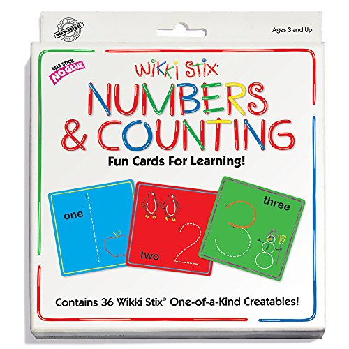 Wikki Stix Numbers and Counting Fun Cards for Learning