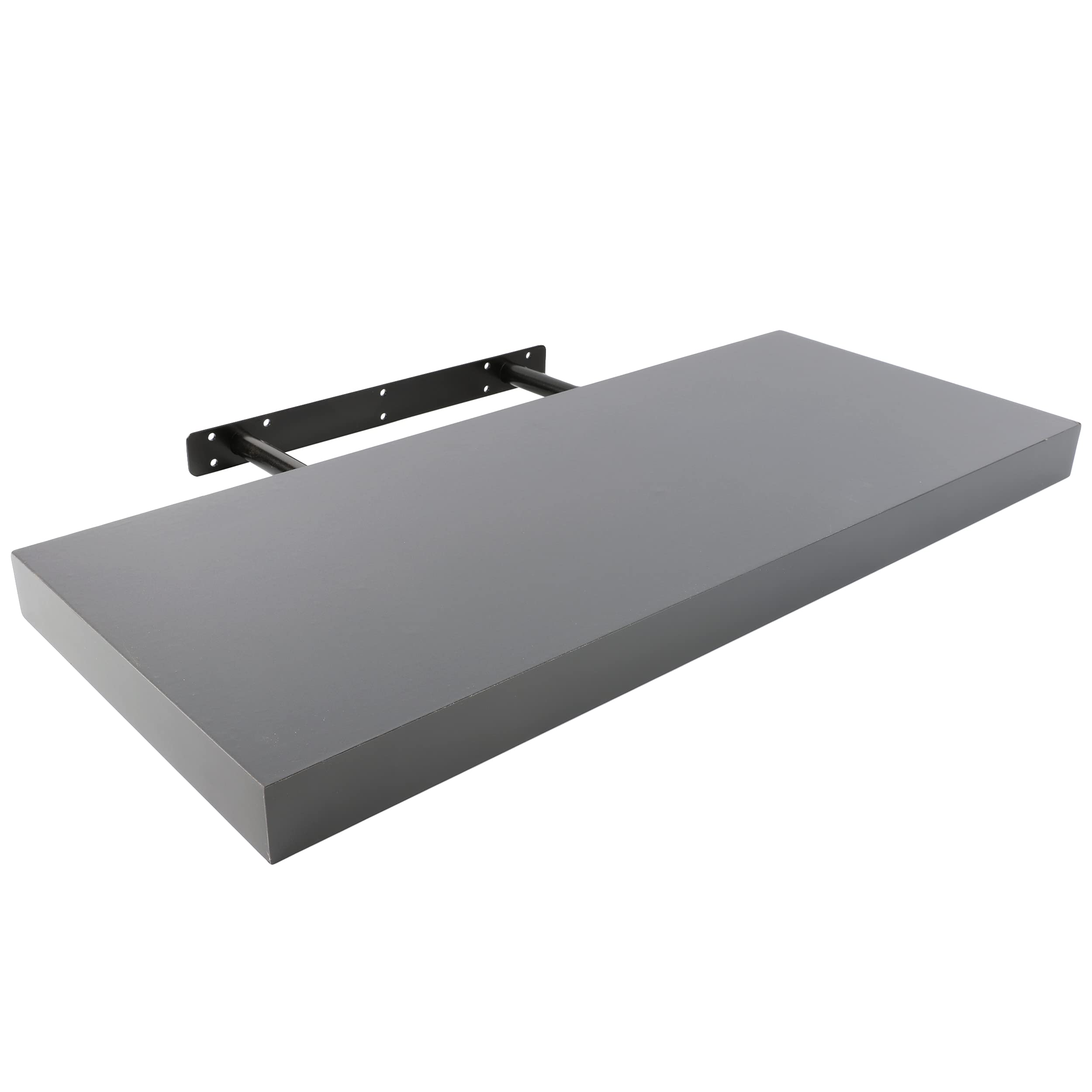 Floating Wall Shelves 60 x 25 x 4 cm Anthracite Grey color, Wall shelves invisible fixing — image 1