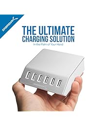 Sabrent 60 Watt (12 amp) family sized Desktop USB cargador rápido