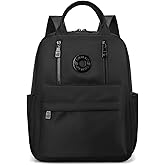 kakarin choyx Small Nylon Backpack For Women 14.1 Inch Lightweight Resistant Simple Multiple Pockets Travel Daypack