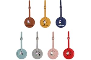 Personalized Luggage Tags, Custom Name with Initial Leather Luggage Tag for Suitcase, Bag, Handbag, Backpacks with Your Uniqu