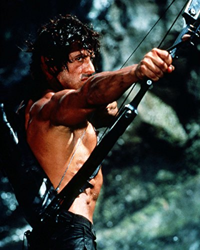Sylvester Stallone Barechested Crossbow Classic Rambo First Blood Photo & Er 16x20 Canvas Giclee