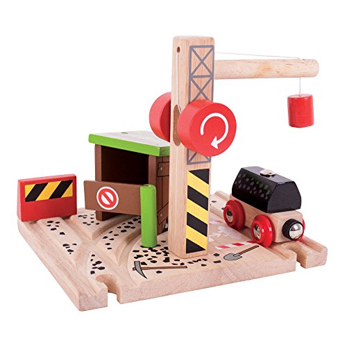 Bigjigs Rail Wooden Railway Coal Mine Train Set