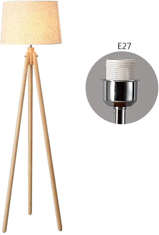 FWZJ Trípode para lámpara de pie, lámpara de pie Regulable con Pantalla