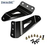 Image Upper Windshield Brackets, 50-Inch, Pack of 2, for Curved Light Bars, for 2007-2013 Chevrolet Chevy and GMC