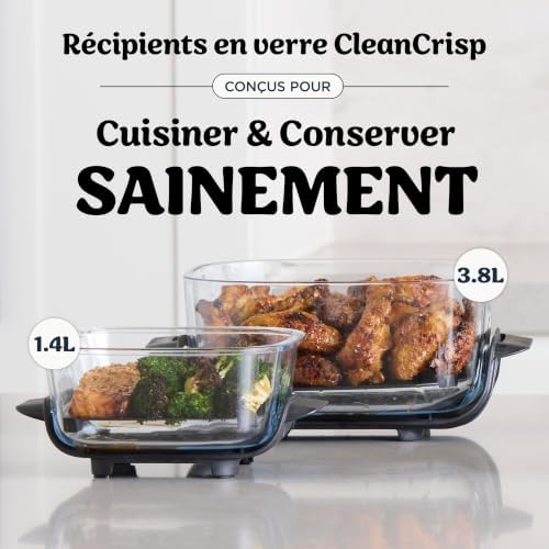 CRISPi Air Fryer Design Compact 4 en 1, bols 3,8 ou 1,4L FN102EU