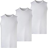 Mody Men's Tank Top 3-Pack, Crew Neck Mens Undershirt, Tank Tops Men, Muscle Shirts Men, Cotton Men's Workout Shirts
