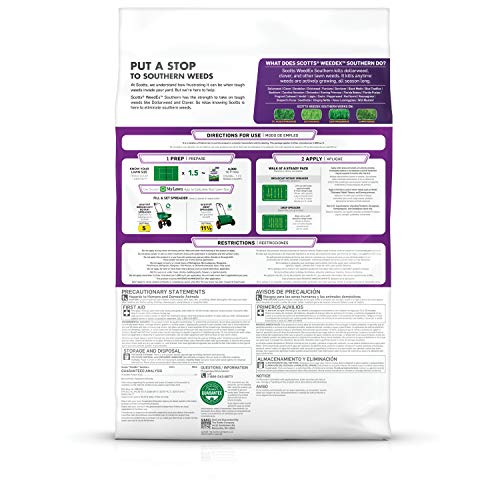 Scotts WeedEx Southern 4,000 sq. ft., Weed Control, Kills Dollarweed