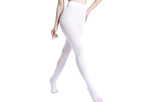 MATHACINO Women's 80D Solid Color Soft Semi Opaque Pantyhose Colored Tights High Waist Womens Tights